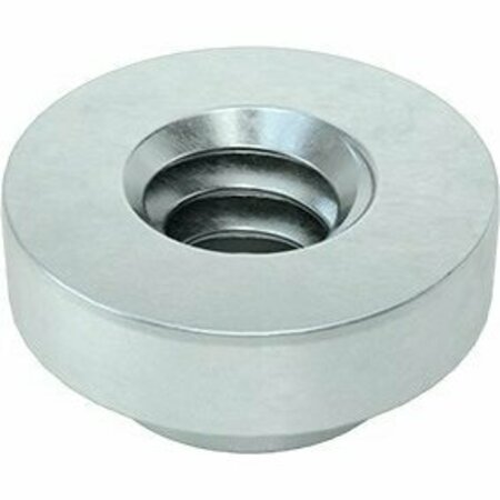 BSC PREFERRED Zinc-Plated Steel Press-Fit Nut for Sheet Metal 6-32 Thread for 0.056 Minimum Panel Thickness, 50PK 95185A150
